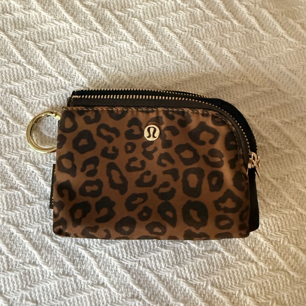Lululemon Athletica Leopard Print Wallet - Brown and Black